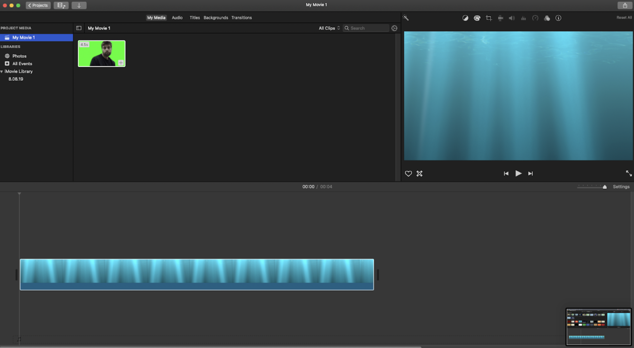 how to change video background in imovie without green screen