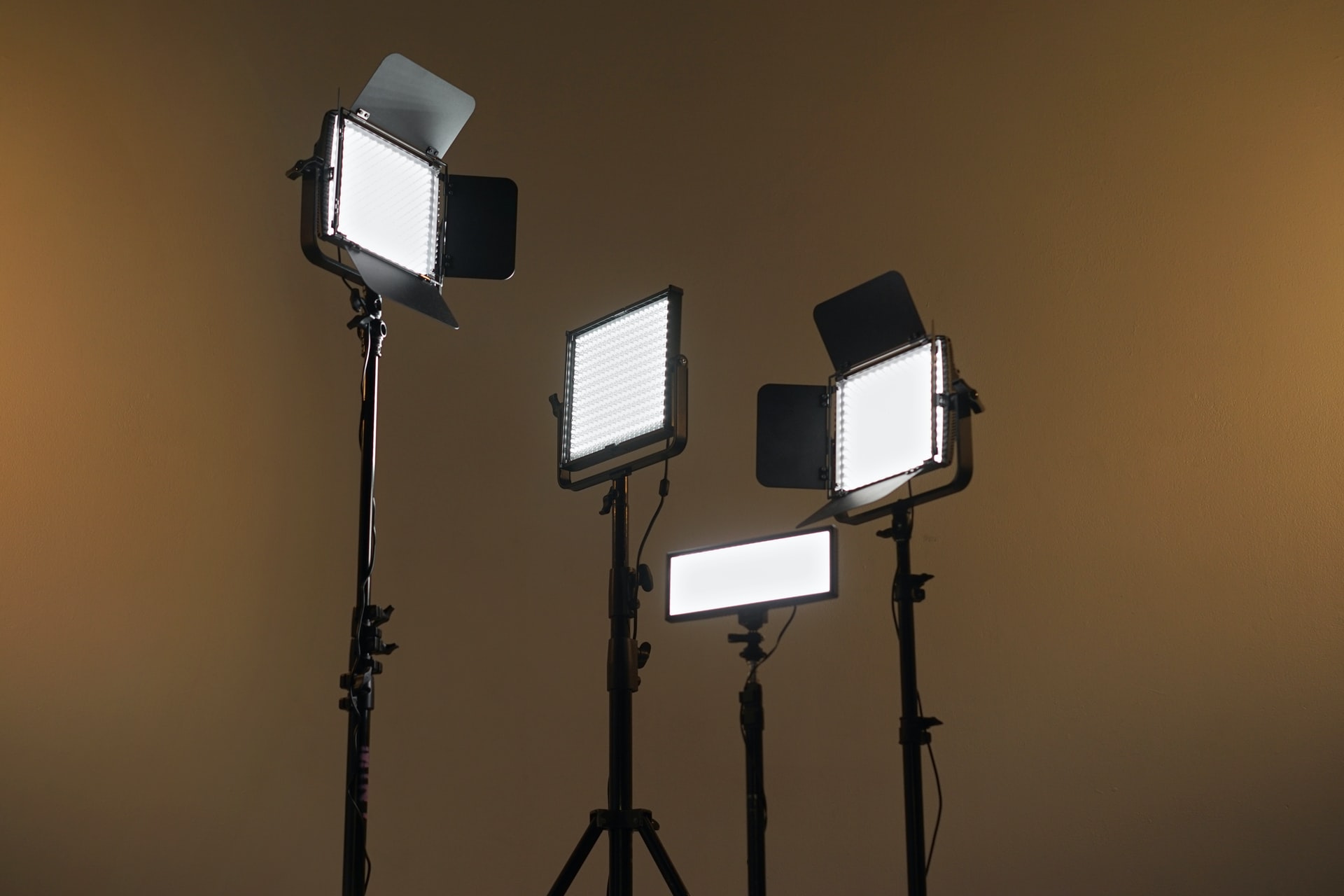 Photography studio lighting set up