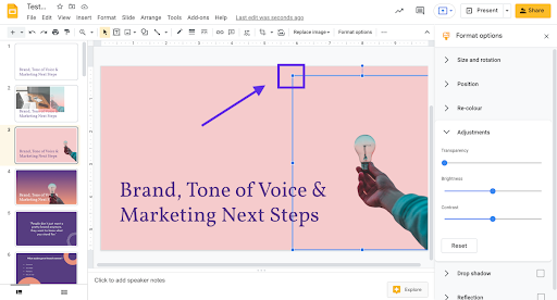 How To Make A Transparent Background On An Image In Google Slides Design Talk