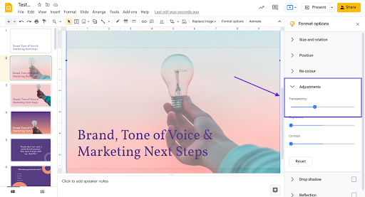 How to Make a Background Transparent in Google Slides –  Blog