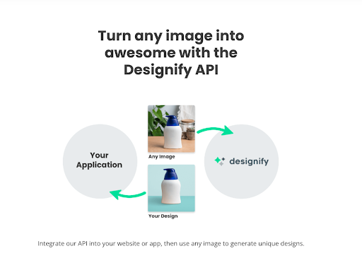 Designify API page